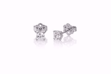 Maud Enstens Diamantøredobber - 585 hvitt gull 0,50 ct. WSI