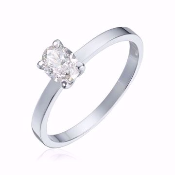 Olivia Diamantring Lab-grown,  585 hvitt gull 1,01 ct. R/VS