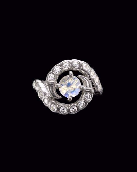 Maria Nilsdotter Maze Ring - 925 sølv med labdiamanter 1,08 ct. 