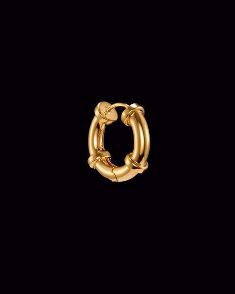Maria Nilsdotter Bolted Hoop Ørering. Sett fra siden. 