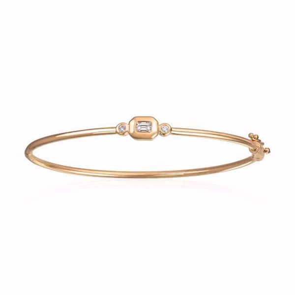 Armring i 585 gult gull med diamanter 0,26 ct. TWSI. 