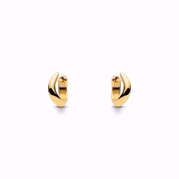 Maria Black Arcus Huggie Gold Øreringer. 