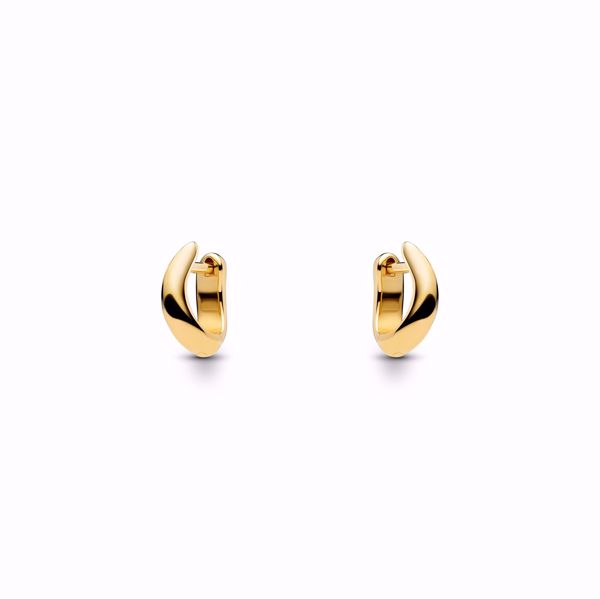 Maria Black Arcus Huggie Gold Øreringer. 