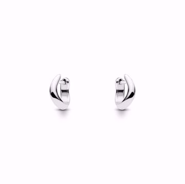 Maria Black Arcus Huggie Silver Øreringer. 