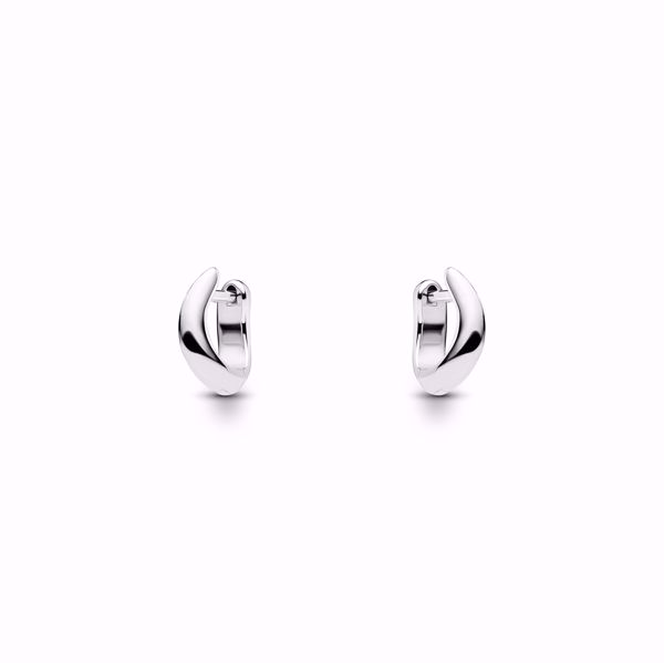 Maria Black Arcus Huggie Silver Øreringer. 