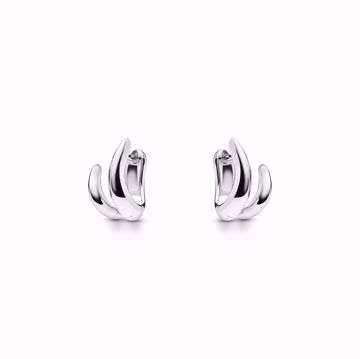 Maria Black Arcus Double Huggie Silver Øreringer. 
