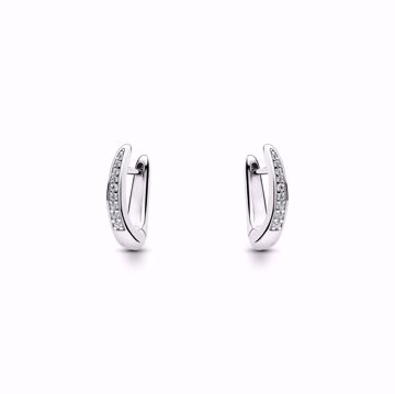 Maria Black Sino Huggie Medium Silver Øreringer. 