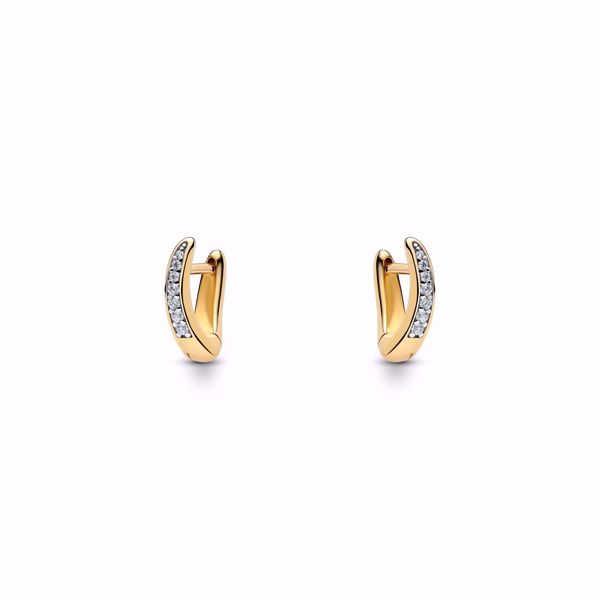 Maria Black Sino Huggie Small Gold Øreringer.