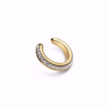 Maria Black Curvo Pave Ear Cuff Gold. 