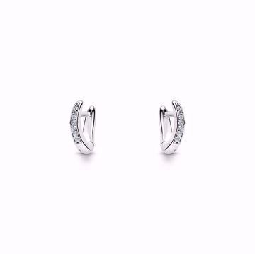 Maria Black Sino Huggie Small Silver Øreringer. 