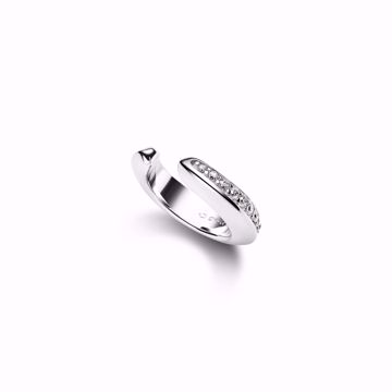 Maria Black Curvo Pave Ear Cuff Silver. 