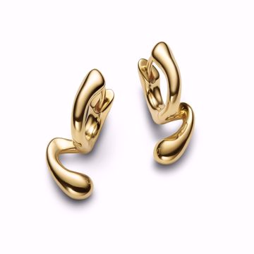 Maria Black Coily Huggies Gold Øreringer. 