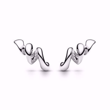 Maria Black Coil Studs Silver Øredobber. 