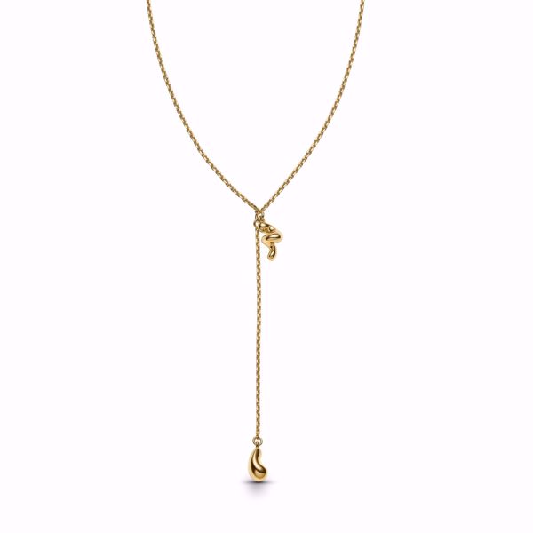 Maria Black Whirl Halskjede Gold. 