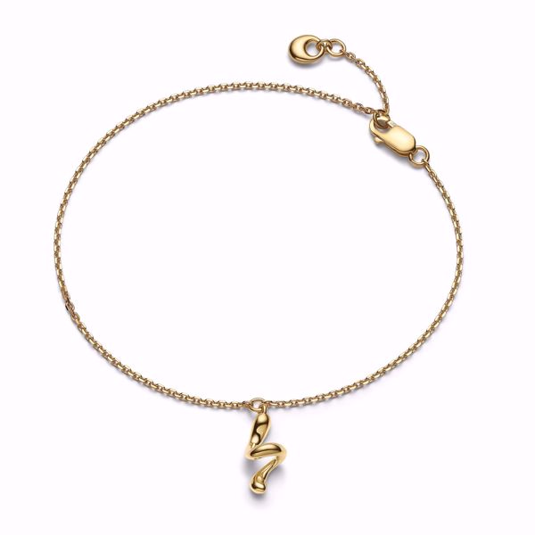 Maria Black Coil Armbånd Gold. 