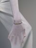 Gullbelagt Lotus Tennis Armbånd med zirkoniasteiner brukt på håndleddet. 
