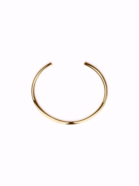 Thin Bangle, tynn gullbelagt armring med glatt, polert overflate.